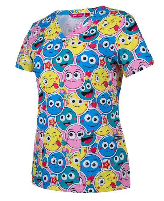 Jb’s Ladies Scrub top printed